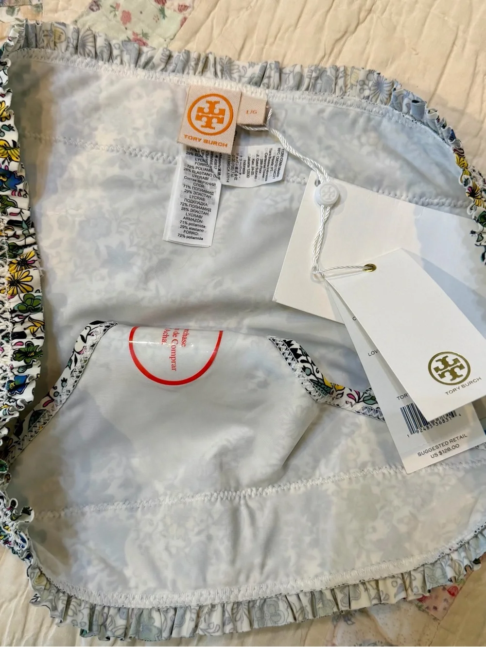 Tory Burch Costa Hipster Love Floral Bikini Bottom